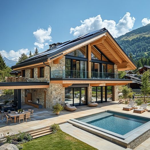 Akdeniz villa doğal taş uygulama örneği